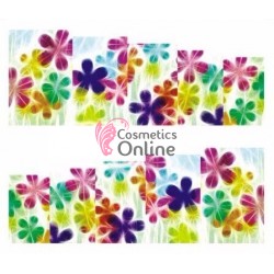 Stickere cu Apa pentru unghii cod A852 Flori colorate